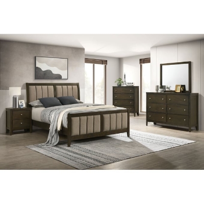 Show details for Dark Cocoa Brown 5pc Bedroom Set with Full Bed Picture of Dark Cocoa Brown 5pc Bedroom Set with Full Bed