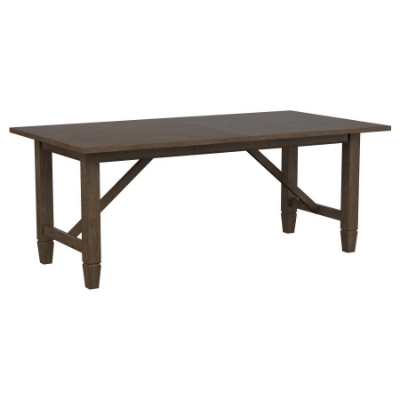 Show details for 76-94" inch Extendable Light Brown Wood Dining Table Picture of 76-94" inch Extendable Light Brown Wood Dining Table
