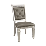 Picture of Silver finish Dining Side Chair