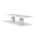 Picture of 180" x 48"  Marble White or Black Extra Large Dining Table