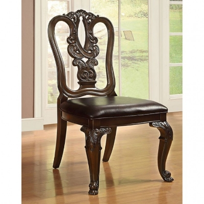 Show details for 27" Dark Brown Wood Veneer Wooden Chair Picture of 27" Dark Brown Wood Veneer Wooden Chair
