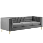 Picture of Light Blue Velvet Sofa