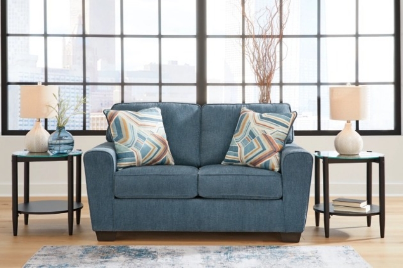 Picture of Dark Blue Loveseat