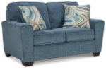 Picture of Dark Blue Loveseat