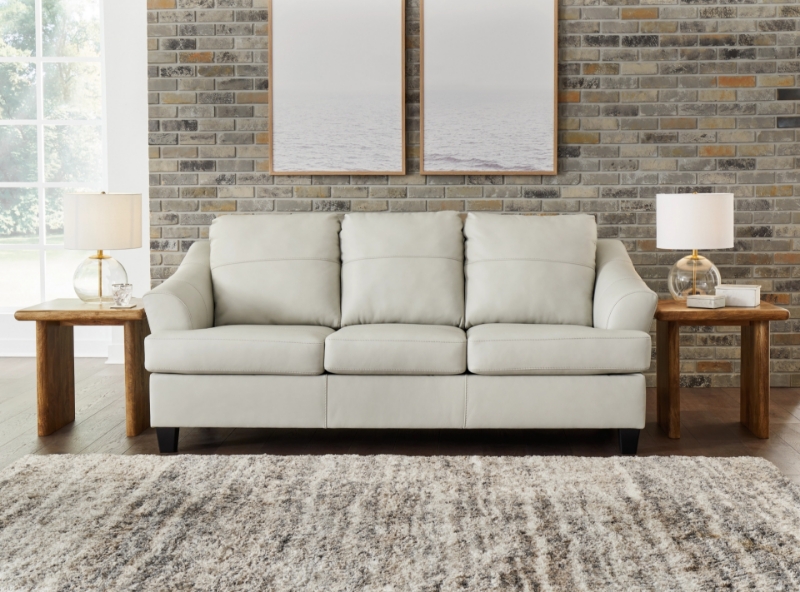Picture of Genuine Leather Coconut White Sofa