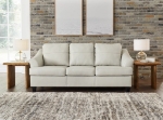 Picture of Genuine Leather Coconut White Sofa Sleeper