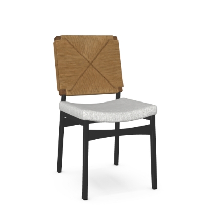 Show details for Abby Upholstered seat and Danish  cord backrest Chair Picture of Abby Upholstered seat and Danish  cord backrest Chair