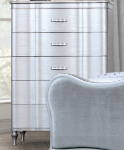 Picture of 36"W x 50.5"H Silver or Black Five Drawer Chest