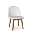 Picture of Zaina Upholstered seat and backrest  with solid wood base (birch) Chair