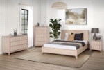 Picture of 32.5"W x 48"H White Wash Engineered Wood Chest