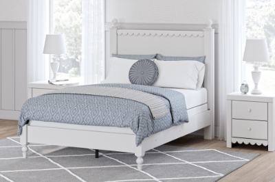 Show details for Full Panel White w/storage and w/o storage Bed Picture of Full Panel White w/storage and w/o storage Bed