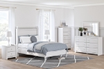 Picture of 31.73"W x 54.02"H Five Drawer White Chest