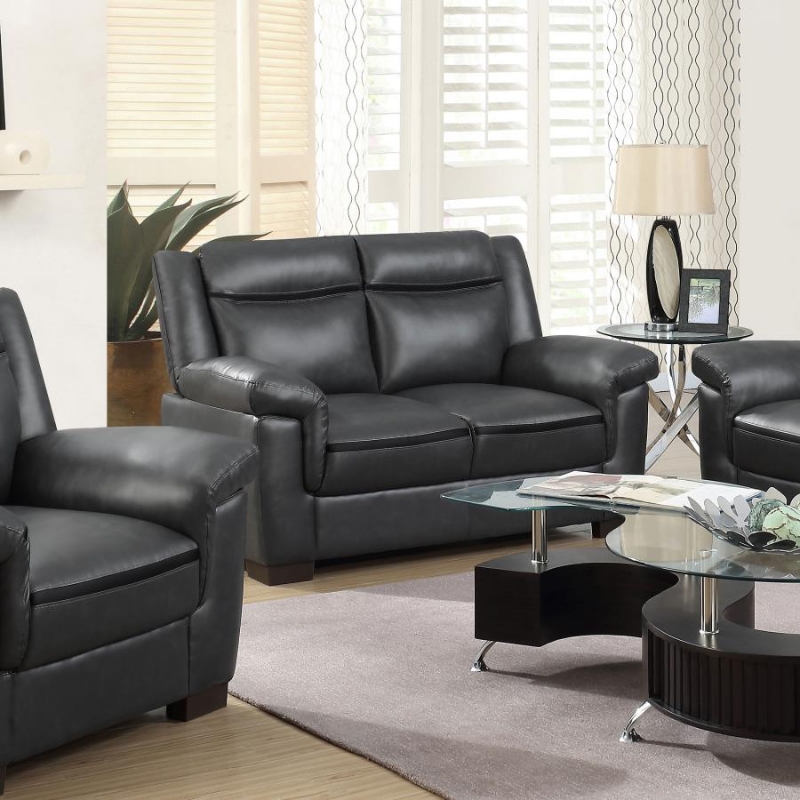 Picture of Upholstered Padded Arm Loveseat