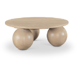 Picture of 39" Oak Veneer MDF PU Round top Coffee Table