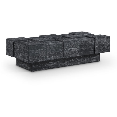 Lounge Around. 52" Oak Veneer Multi Level Coffee Table