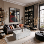 Picture of 48"/ 18" Marble Coffee Table and End Table