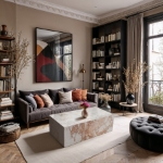 Picture of 48"/ 18" Marble Coffee Table and End Table