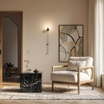 Picture of 48"/ 18" Marble Coffee Table and End Table