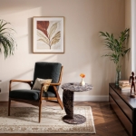 Picture of 18" Each Piece Will Be Unique Genuine Marble End Table