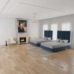 Picture of Upholstered bed with Arlington Headboard