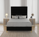Picture of Upholstered bed with Miami Headboard