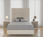 Picture of Flat Miami Headboard and Regular Base Custom Bed