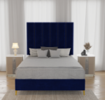 Picture of Upholstered bed with Signature Headboard