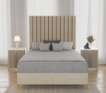 Picture of Upholstered bed with Majestic Headboard