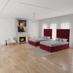 Picture of Savannah Bed with headboard