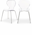 Picture of Matte Black Metal Frame Contemporary Design Dining Chair