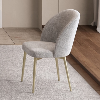 Show details for Champagne and White Dining Side Chair Picture of Champagne and White Dining Side Chair