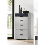 Picture of 24"W x 48"H Light Grey Navy Chest