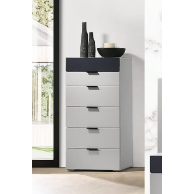 Picture of 24"W x 48"H Light Grey Navy Chest