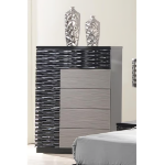 Picture of Black and grey lacquer finish with LED lighting system Chest