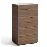 Picture of 23.6"W x 42.1"H Wood veneers and natural 6 Drawer Chest