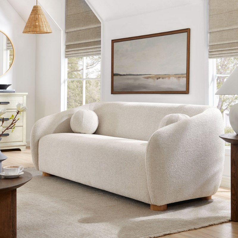 Picture of Fabric Sofa in Dove Gray