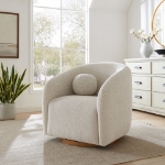 Picture of Fabric Armchair in Dove Gray, Cream, Mustard and Pine Colors