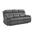 Picture of Genuine Leather Reclining Sofa