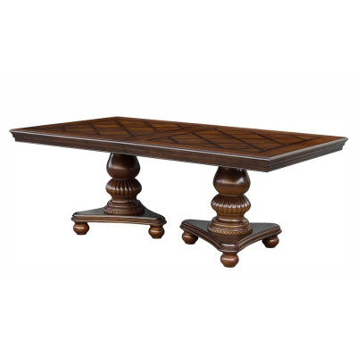 Show details for 79" - 103" Extendable Brown cherry Dining Table Picture of 79" - 103" Extendable Brown cherry Dining Table