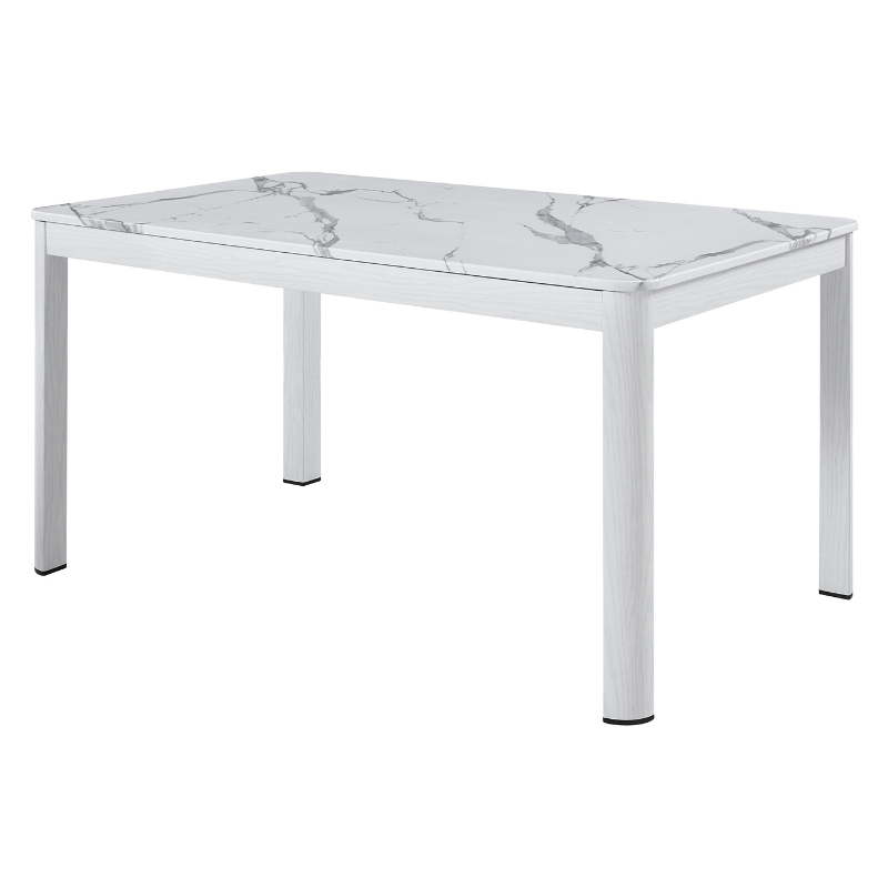 Picture of 59" White Marble Stone Top Dining Table