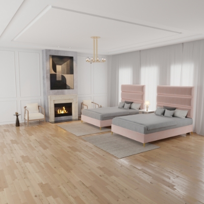 Show details for Concord Headboard with Custom Platform Bed Picture of Concord Headboard with Custom Platform Bed