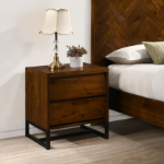 Picture of 2 Drawer Wood Nightstand