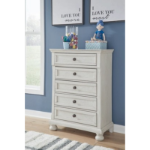 Picture of 39.5"W x 58.5"H 5 Drawer Chest