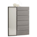 Picture of 23.6"L x 46.3"H Light Grey Wenge 6 Drawers Chest