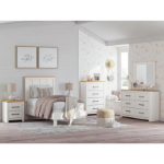 Picture of White finish Four Drawer Chest