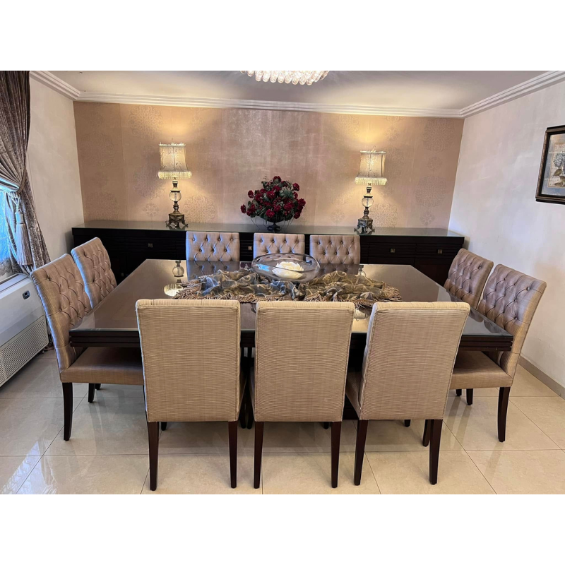 Picture of 7pc, 9pc, 11pc, 13pc or 15pc, Brown Dining  Room Set