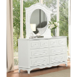 Picture of White Dresser and Mirror