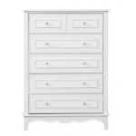 Picture of 36.5"W x 50"H White Traditional Chest