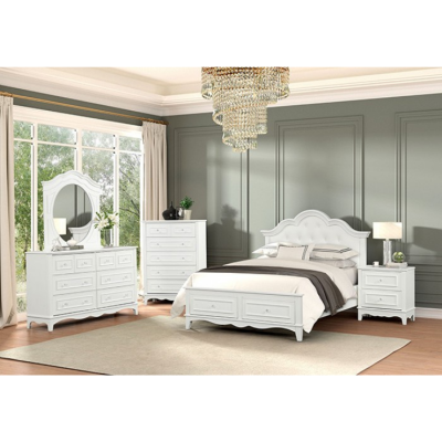 Show details for White 5pc Bedroom set Picture of White 5pc Bedroom set