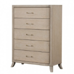 Picture of 40"W x 54"H Natural Oak Solid Wood Chest
